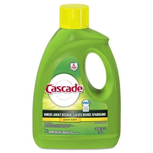 Cascade Gel Dishwasher Detergent, Lemon Scent, 120Ounce (Pack of 4