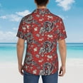 thumbnail image 6 of Haiem Dragons2 Printed Hawaiian Shirt for Men - Men’s Casual Beach Summer Shirts - Stretch Fabric with Modern Fit-XX-Large, 6 of 9