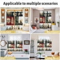 thumbnail image 6 of Forest Reindeer Kitchen Curtains Short 45 Inch Length, Country Rustic Green Red Patchwork Grommet Top Bedroom Living Room Curtains, Light Filtering Cafe Curtain Drapes 2 Panels Set 84''x45'', 6 of 9