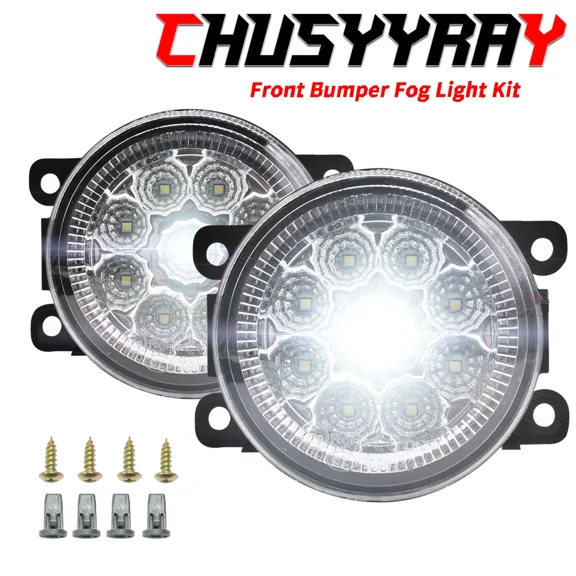 Pair LED Front Bumper Fog Light Lamps Fits 2015-2023 Jeep Renegade