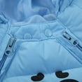 thumbnail image 5 of BULLPIANO Baby Winter Snowsuit One-Piece Hooded Romper Bodysuits Zipper Warm Coat Jacket with Gloves Boots 3 Piece Set, 5 of 9
