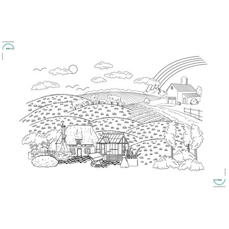 Paysage De Campagne Nappe A Colorier Walmart Canada