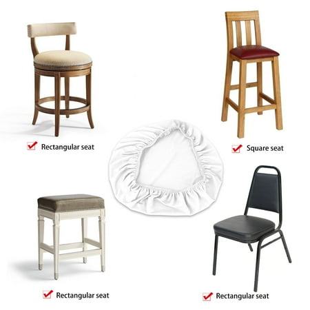 4 Pcs Elastic Spandex Chair Stretch Seat Covers Protector For Dining Room Kitchen Chairs Stretchable Dinning Furniture Cushion Cover Slipcover Slip Round Square Canada 4 Pcs Elastic Spandex Chair Stretch, Round Back Chair Seat Covers