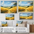 thumbnail image 4 of Designart "And Sky Countryside Wheat painting II" Landscapes Floater Framed Canvas Wall Art, 4 of 7