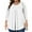 White Womens Plus Size Tops Clearance, variant on BSDJILFG Plus Size Tunic Tops for Curvy Women,3/4 Length Sleeve Crew Neck Pajama Top Pleated Blouses Loose Fit Dressy Lounge Top ,L-5XL