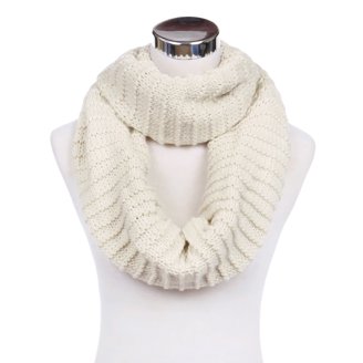 Sciarpa Infinity Donna Con Glitter E Frange - Autunno/Inverno - Luccicante E Carina