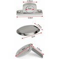thumbnail image 2 of Tope de puerta de Metal magnético fuerte de 2 uds. Tope de puerta de alta resistencia con tornillos autoadhesivos ocultos tipo suelo de bronce rojo 3M, Kuyhfg Bienvenido a Kuyhfg, 2 of 5