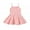 Pink, variant on XFHLMJFF Girls Dress Summer Toddler Baby Sleeveless Solid Color Print Vest Casual Party Dresses Size 18M-24M