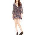 thumbnail image 1 of Free People Womens Lucky Loosey A-line Vestido, Azul, Grande Free People Alinear, 1 of 1