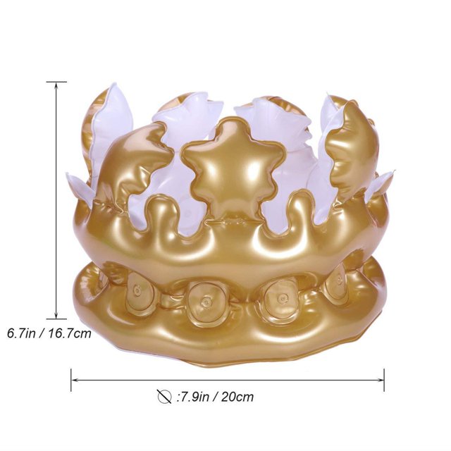 Juguete inflable para decoraciones de fiesta de lujo con corona de reina para adultos (3 piezas) ShuxiuWang 8390612472497