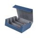 thumbnail image 4 of Estuche para 1800+, soporte protector para tarjetas de 11,5 x 10 x 4,2 pulgadas para tarjetas deportivas azul forrado en gris Hugo Estuche de baraja de cartas coleccionables, 4 of 10