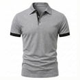 thumbnail image 5 of Homeyce Golf Polos for Men Collared Short Sleeve Polo Shirts Button Down Solid Color Polo Tee Classic Casual Lightweight Golf Shirt,Gray S, 5 of 5