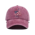 thumbnail image 1 of Visor Style Washed Soft Top Baseball Cap With Letter Print For Everyday Home Leisure Outdoor Sun Hat Curved Brim, 1 of 2
