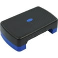 thumbnail image 1 of Fitvids 18" Workout Aerobic Stepper Platform with Adjustable Risers, Black/Blue, 1 of 7