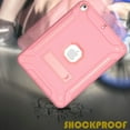 thumbnail image 6 of iPad Air Case with Soft Screen Protector, Dteck Heavy Duty Shockproof Three Layer Plastic and Silicone Protective Cover with Kickstand For Apple iPad Air 1st Generation (A1474/A1475/A1476), Rosegold, 6 of 7