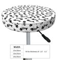 thumbnail image 4 of Balery Fish Bone Fundas de asiento para taburete de bar redondo de tela de terciopelo ajustables que protegen de arañazos y manchas para sillas de 14 a 17 pulgadas.-12 inch, 4 of 7