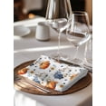 thumbnail image 6 of Fall Pumpkins Cloth Napkins Set of 4 Reusable Dinner Napkins, Thanksgiving Daisy Autumn Leaves Country Cocktail Napkin Washable Table Napkins for Wedding/Holiday Party/Baby Shower 20"x20", 6 of 7