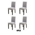 thumbnail image 2 of Wweixi 4pack/lot Stylish Chair Covers For Dining - Transform Dining Room With Ease Durable Cover For Dining light gray 1Set, 2 of 6