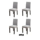 thumbnail image 5 of Funda para silla Cateissary para comedor gris claro paquete de 4, 5 of 6