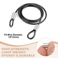 thumbnail image 4 of Uxcell Aluminum Crimping Loop Sleeve Wire Rope Stop Sleeve Round Crimp Ferrules for Wire Rope 0.14 inch, 4 of 7