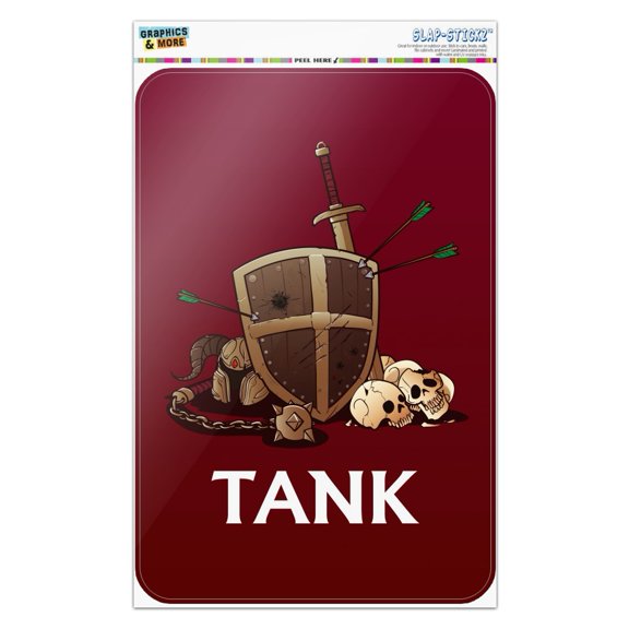 Tank Warrior RPG MMORPG Class Role Playing Game Home Business Office Sign