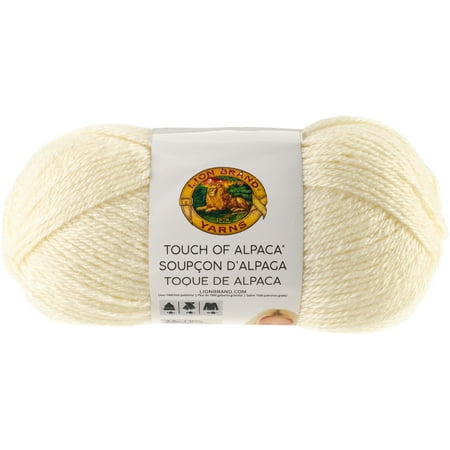 - Lion Brand Touch Of Alpaca Yarn-Cream