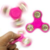3 Pink Fidget Spinner Gold Rim Toy EDC Hand Finger Desk Focus ADHD Kids Adults