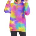 thumbnail image 4 of Zwiiyzr Unisex Teens Kids Oversized Hoodies Sweatshirt Tie-Dye Fashion Long Sleeve Pullover Tops 4-14 Years for Girls and Boys Multicolor, 4 of 6