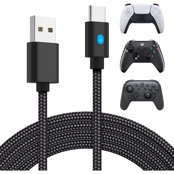 10ft Charger Cable for PS5 DualSense and Xbox Series XS Controller