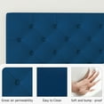 thumbnail image 4 of 4 EVER WINNER Twin Bed Frame, Twin Upholstered Platform Bed with Button Tufted Headboard, Twin Size Bed Frame, Blue, 4 of 7