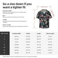 thumbnail image 5 of Gukieu Colorful Tropical Leaves Print Men's Short-sleeved Shirts, Button-down Pocket Shirts, T-shirts, Beach Vacation Travel Summer Clothing-X-Large, 5 of 5