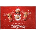 thumbnail image 1 of EREHome Joyeux Noël Cerf Set Porte-Plaque Set de 4, Tapis de Table Protecteur 12x18 Pouces, 1 of 5