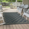 thumbnail image 4 of Ottomanson Jardin Moroccan Trellis Design 5x7 Non Shedding Indoor Area Rug, 5'3" x 6'11", Blue, 4 of 9