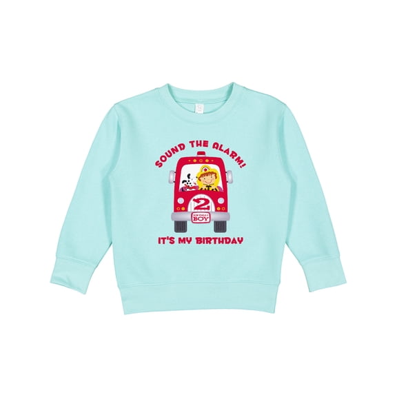 Inktastic Fire Truck 2nd Birthday Boy Toddler Sweatshirt