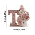 thumbnail image 4 of 26 English Letter Christmas Ornament Christmas Tree Decoration 2D Acrylic Decoration Car Rearview Mirror Ornament, 4 of 5