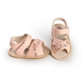thumbnail image 5 of Zanarzt Chaussures d'Été pour Bébé Fille, Sandales à Brides pour Tout-Petit, à Enfiler, Ajourées, Bout Ouvert, Semelles Souples, Chaussures de Marche, Sandales Rouges, 6-9 Mois, 5 of 5