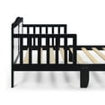 thumbnail image 2 of Olive & Opie Birdie Toddler Bed, Black/White Finish, 2 of 7