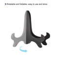 thumbnail image 4 of Uxcell 4" Easel Plate Holder, Plastic Folding Display Stand Black for Decorative Picture Frame 4 Pack, 4 of 6