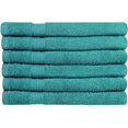 thumbnail image 4 of Beauty Threadz Luxury Cotton Hand Towels, Teal Blue(6 Pack), 4 of 7