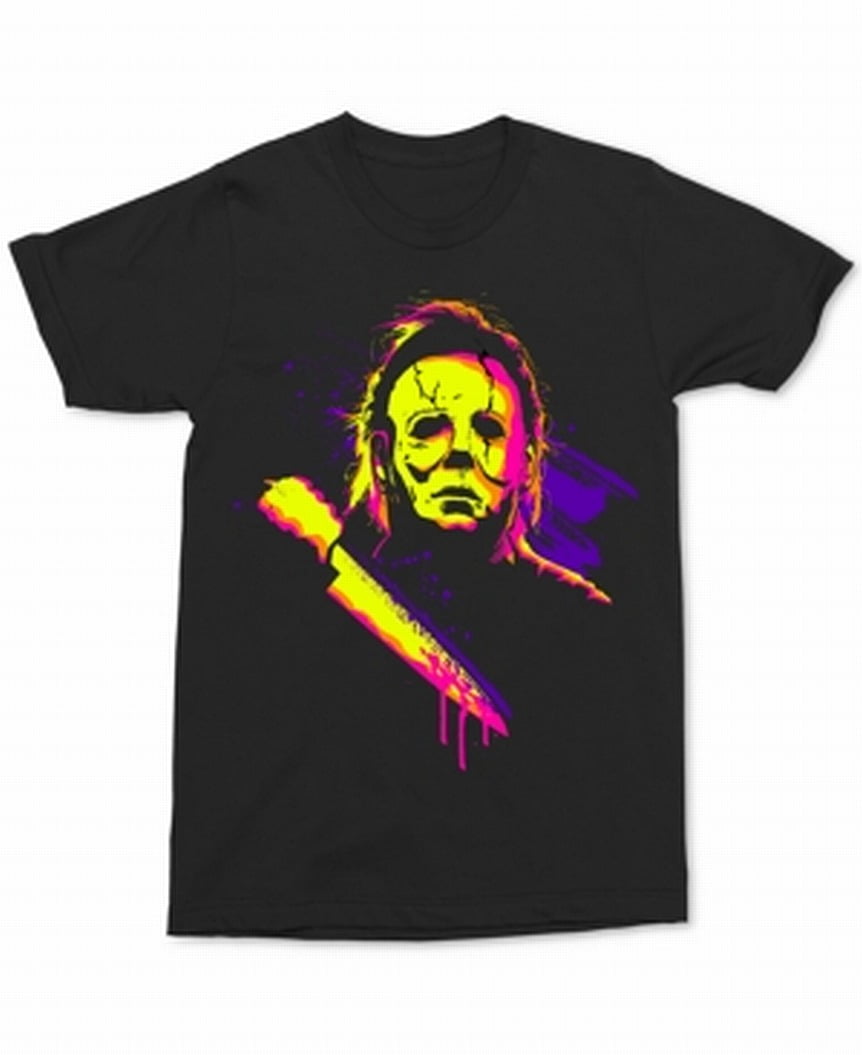 Halloween TShirts Men TShirt Michael Myers GraphicPrint Crewneck