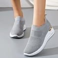 thumbnail image 4 of Ramiter Womens Sneakers Women Wedge Shoes Breathable Mesh Sneakers Slip On Comfort Walking Shoes,, 4 of 4