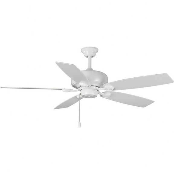 P250016-030-Progress Lighting-Edgefield - Wide - Ceiling Fan in New Traditional style - 52 Inches wide by 14.63 Inches high-White Finish