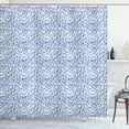 thumbnail image 1 of Ambesonne Nature Shower Curtain, Tree Branches Ladybugs, 69"Wx84"L, Violet Blue Eggshell, 1 of 3