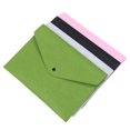thumbnail image 3 of 4PCS A4 File Folders Felt Folder Document Folders Portable Felt Holders Briefcase Bag (Black, Light Grey, Pink, Green), 3 of 3