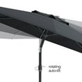 thumbnail image 6 of CorLiving 10 Foot Wind Resistant Patio Umbrella, Outdoor Parasol with Crank Tilt, Round Market Umbrella for Patio, Umbrella with Crank, Tilt Umbrella, Outdoor Umbrella, Black, 6 of 8