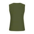 thumbnail image 4 of UYISJ Women's Sleeveless Scoop Neck Fitted Tank Top Ribbed Knit Casual Basic Cami Shirts Army Green L, 4 of 5