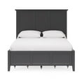 thumbnail image 2 of Fritz Queen Size Storage Bed - Three Panel - Beveled Top - Black Solid Wood, 2 of 4