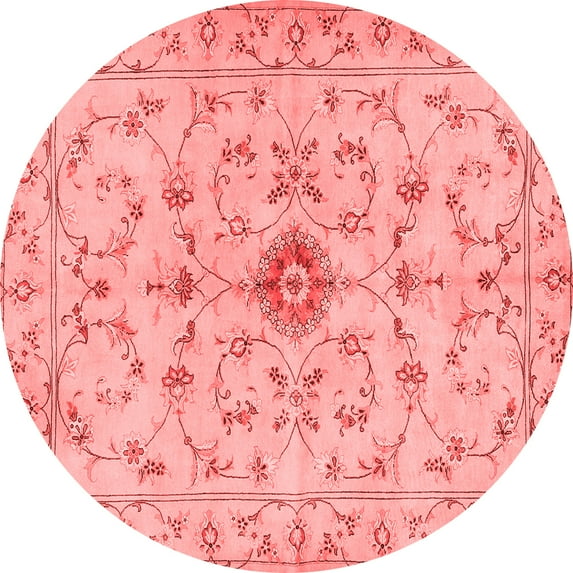 Ahgly Company Indoor Round Persian Red Traditional Area Rugs, 8' Round
