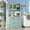 Light Blue#55, variant on Wooden Sideboards Kitchen Pantry 71" Kitchen Pantry Cabinet, Tall Storage Cabinet with Microwave Stand, Modern Kitchen Hutch with Countertop, 6 Doors, Storage Drawer, 3 Adjustable Shelves,Sideboards