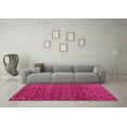 thumbnail image 3 of Ahgly Company Indoor Square Abstract Pink Modern Area Rugs, 6' Square, 3 of 4